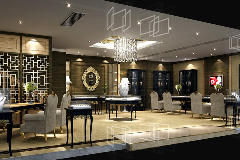 黄金珠宝店装修,黄金珠宝店装潢设计,黄金珠宝店装修效果图,装修公司