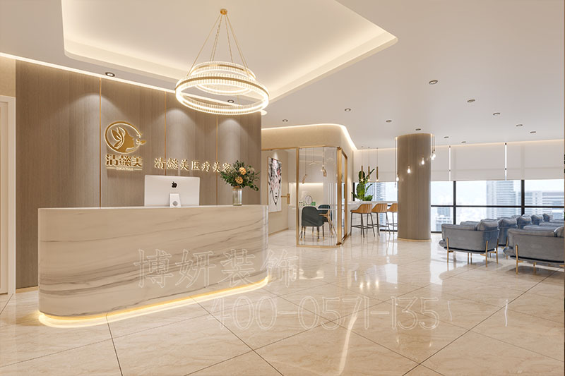 美容中心装修,美容中心装修设计,杭州美容中心装修设计